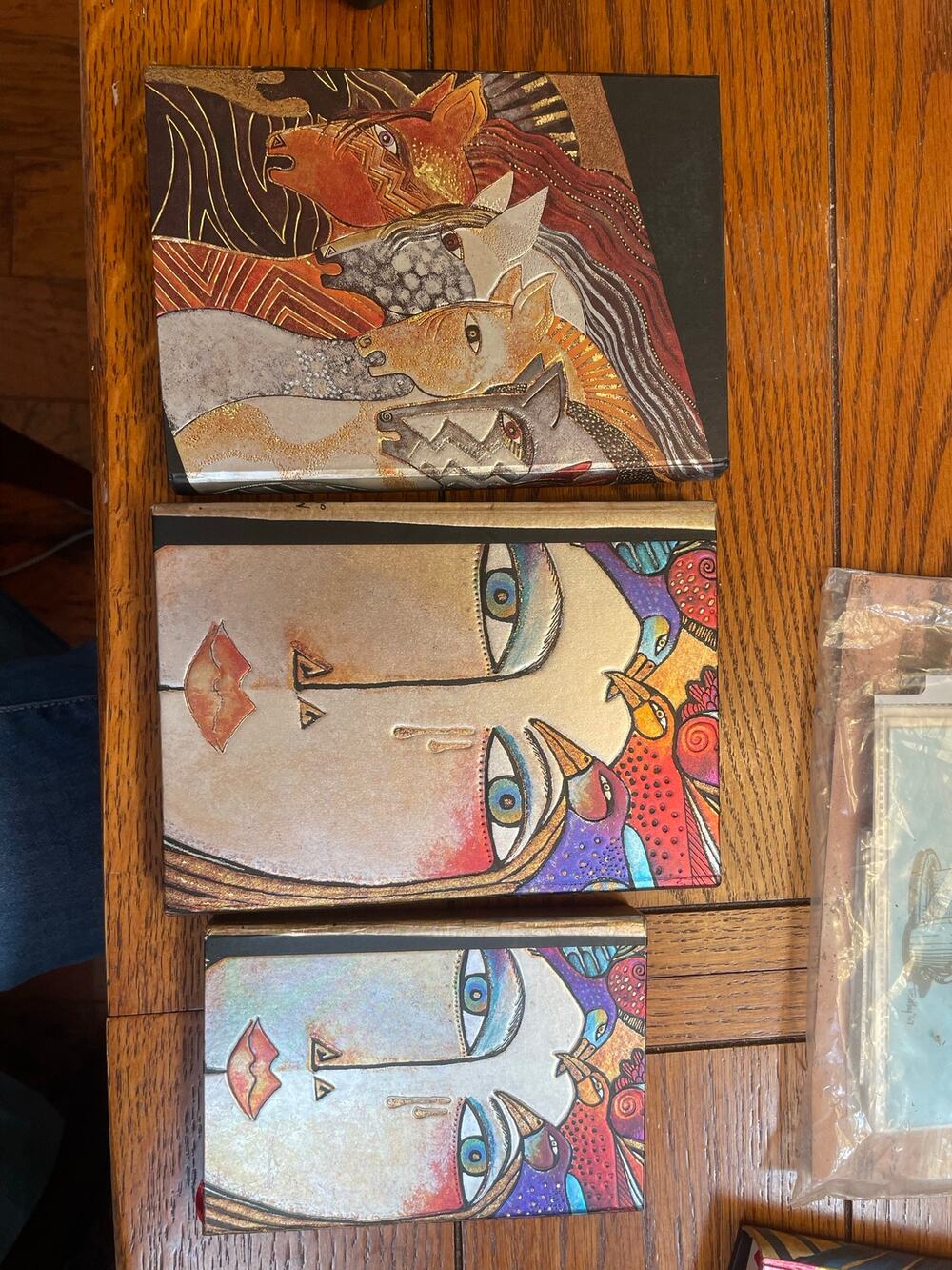 Lot of 3 Laurel Burch Paperblanks Magnetic Closure Journals Unused Art Horses